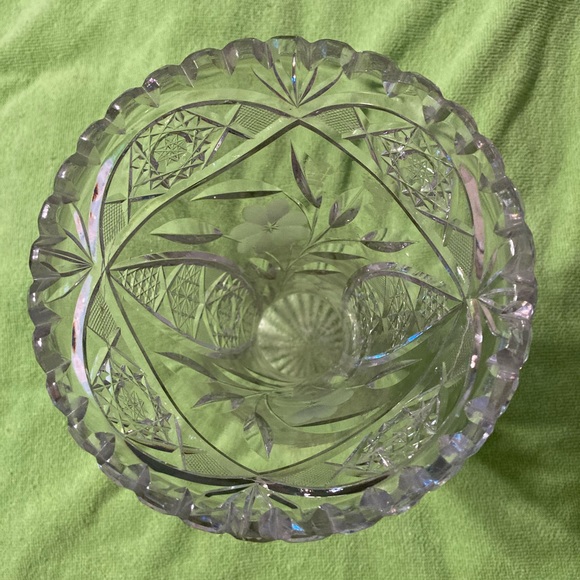 Accents Cut Crystal Vase Poshmark